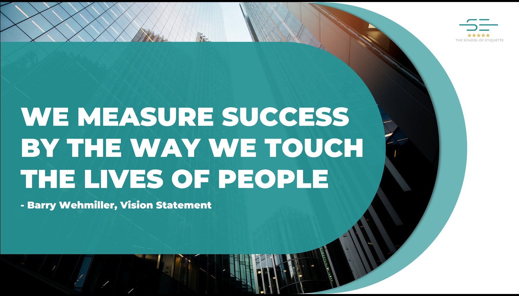 Vision statement slide after Black Beard redesign